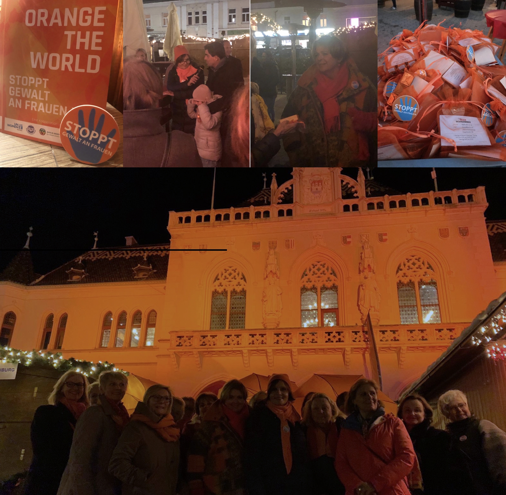 Korneuburger Rathaus erstrahlt in Orange!