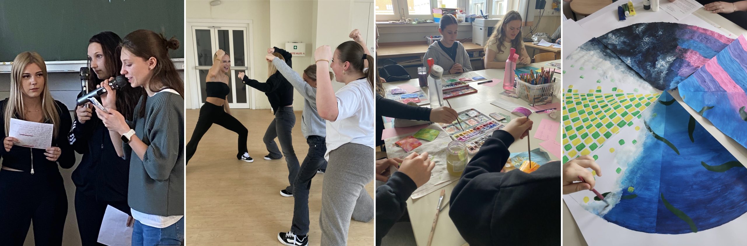 Unser Clubabend im Jänner stand im Zeichen unseres Kunstprojekts“Paint it, Act it, Rap it” – eine kreative Antwort auf Mobbing in der Schule“.